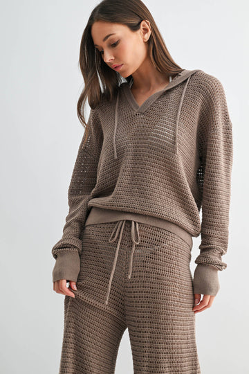 BREEZY CROCHET HOODIE