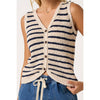 BUTTONED KNIT SWEATER VEST