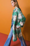 PLAID MIDI JACKET