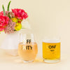 OFF DUTY WINE GLASS