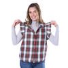SCOTTIE PLAID VEST WITH RUFFLE