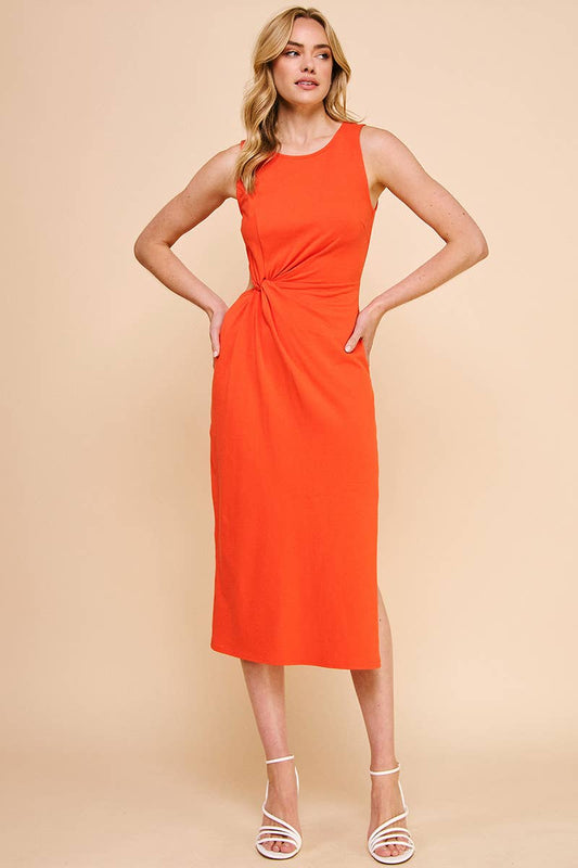 TWIST CUT-OUT DRESS