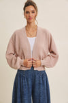 BALLOON SLEEVE CARDIGAN