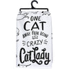 CRAZY CAT LADY KITCHEN TOWEL
