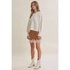 POLKA DOT COTTON SWEATER