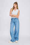 POINTELLE KNIT BUTTON UP