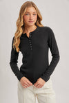 HENLEY SNAP BUTTON FRONT