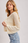 OPEN-KNIT CROCHET CARDIGAN