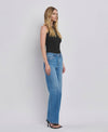 HIGH RISE MEDIUM WASH WIDE JEANS