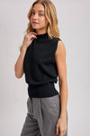 MOCK NECK KNIT TANK TOP