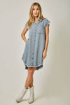 FLUTTER SLEEVE DRESS