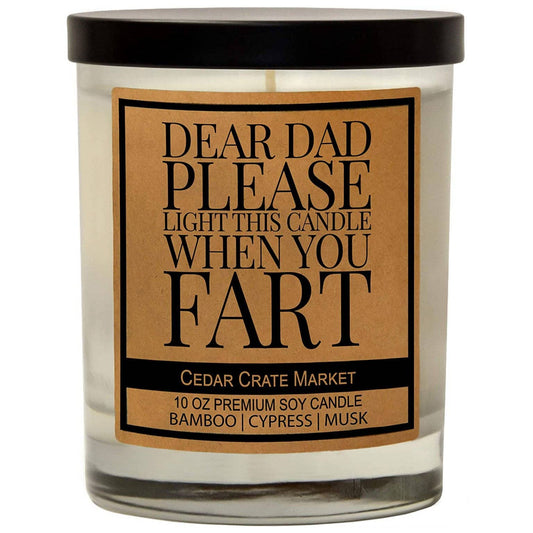 DEAR DAD PLEASE CANDLE