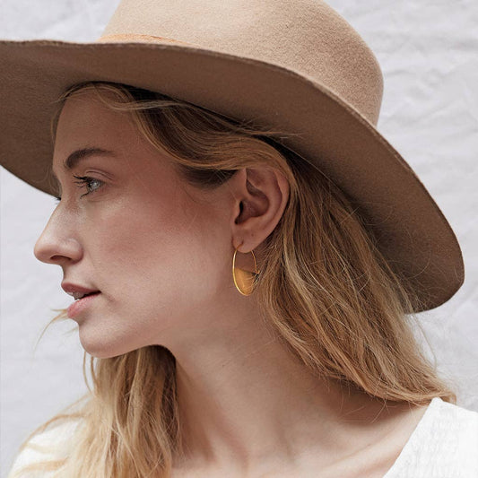 LUNAR HOOP EARRING