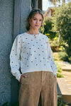 POLKA DOT COTTON SWEATER