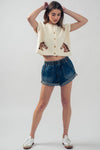 WESTERN CROPPED CREW CARDIGAN