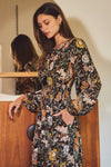 FLORAL PRINT MIDI DRESS