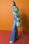 PLAID MIDI JACKET