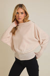 BOAT NECK SHOULDER ZIPPER TOP