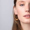 CRESCENT HOOP EARRING