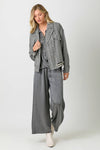 STRIPE BOMBER JACKET