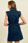 BUTTON DOWN DENIM DRESS
