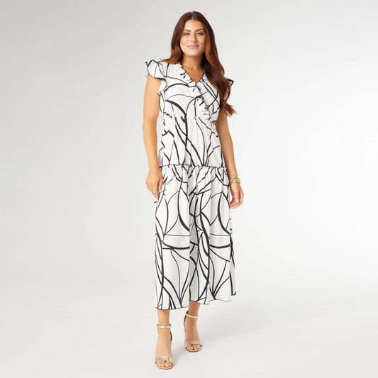CAP SLEEVE MAXI DRESS