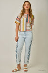 MIXED STRIPED TEE