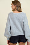 FLORAL BUTTON DOWN SWEATER
