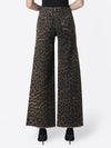 LEOPARD PRINT EXTREME WIDE JEANS