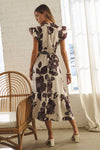 FLUTTER SLEEVE DRESS