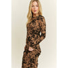 VELVET FLOCKING MAXI DRESS