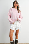 CHECKERED KNIT SWEATER