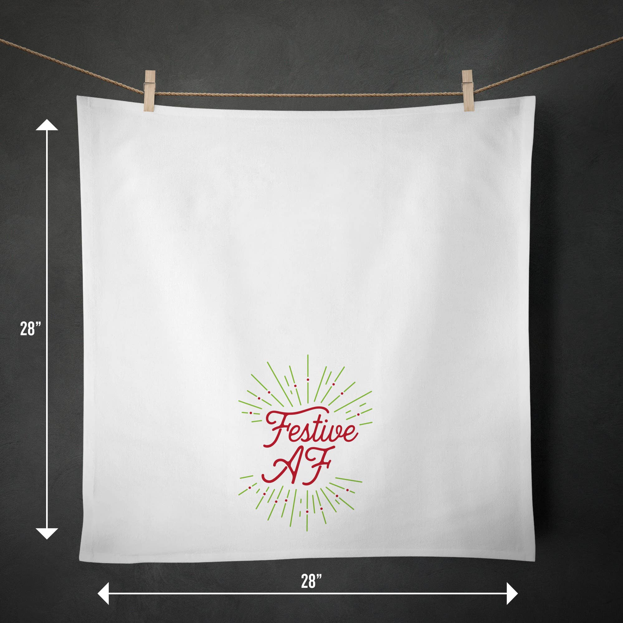 Festive AF Kitchen Towel - Thumbnail 4