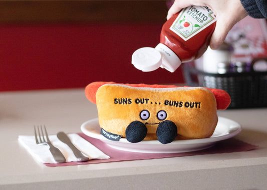 BUNS OUT PLUSH HOTDOG