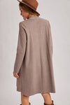 OPEN FRONT LONGLINE CARDIGAN