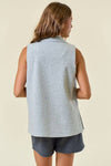 STRETCH KNIT OPEN VEST