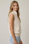 MODAL HALF ZIP TANK TOP
