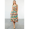 MULTICOLOR TIERED DRESS