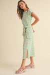 STRIPE KNOT DRESS