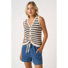 BUTTONED KNIT SWEATER VEST