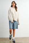 CHECKERED KNIT SWEATER