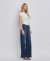 HIGH RISE PATCH POCKET JEANS