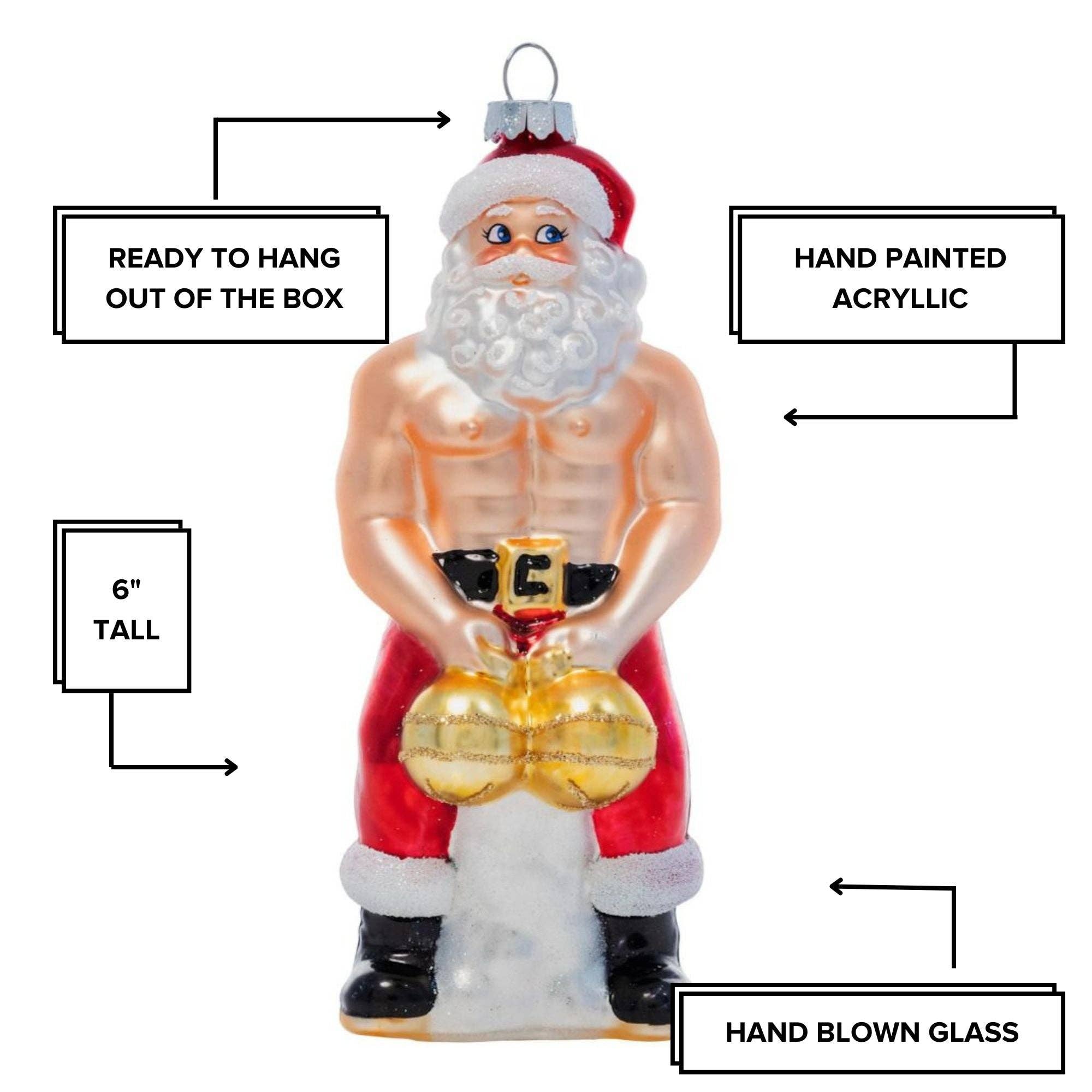 Big Balls Claus Ornament - Thumbnail 4