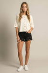 CARDIGAN BOXY KNIT TOP
