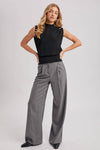 MOCK NECK KNIT TANK TOP