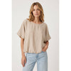 BUBBLE HEM TOP