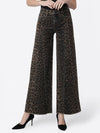 LEOPARD PRINT EXTREME WIDE JEANS
