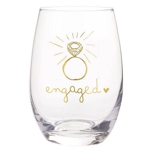 ENGAGED STEMLESS WINE GLASS