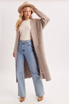 FUZZY KNIT SWEATER CARDIGAN