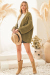 CHUNKY CABLE KNIT CARDIGAN
